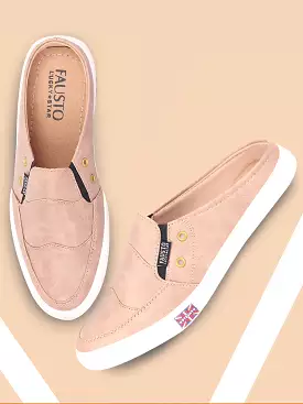 Men Beige Casual Slip-On Shoes