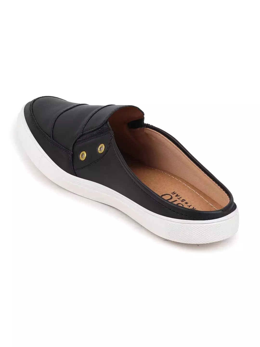 Men Black Casual Slip-On Shoes