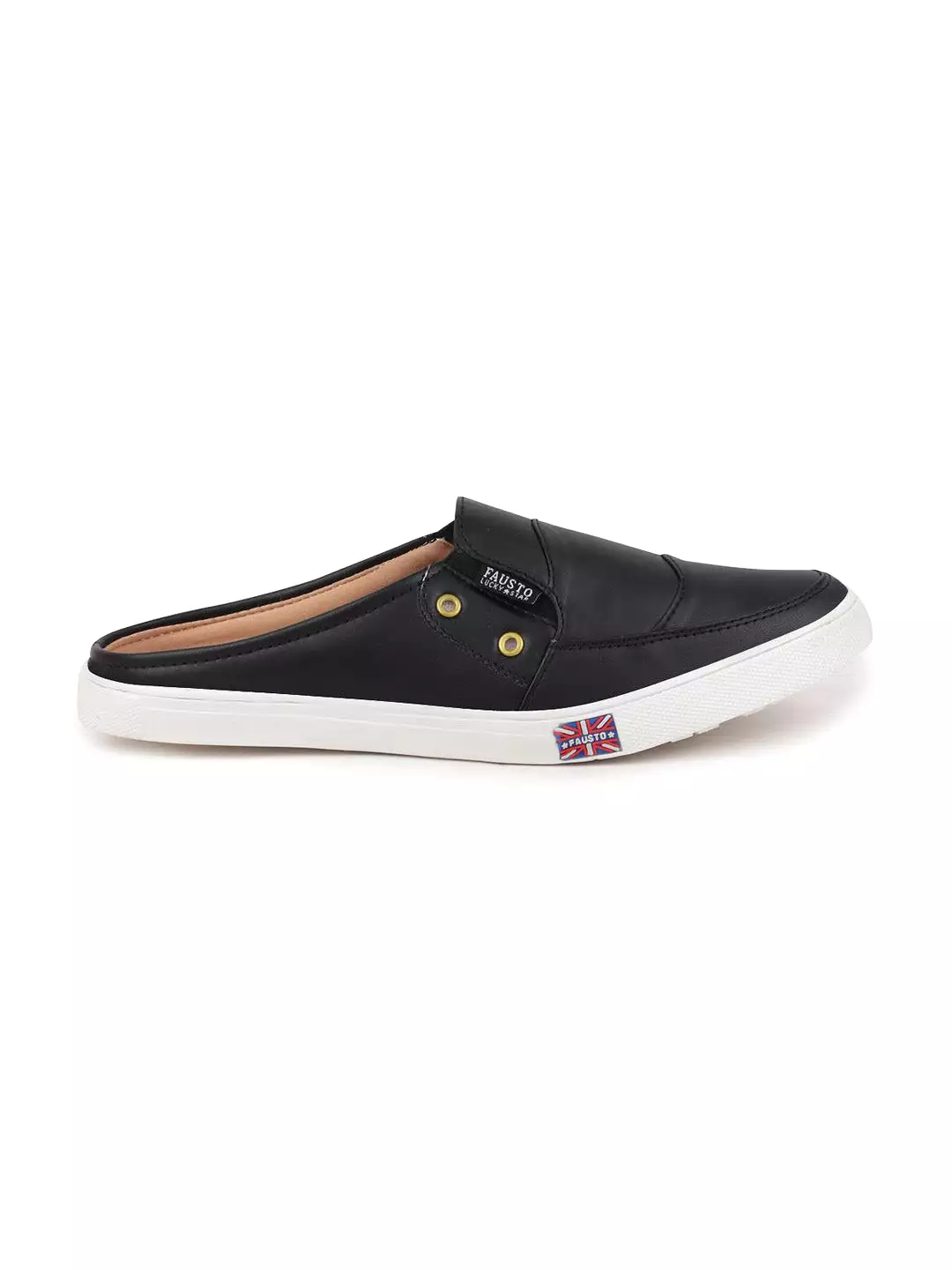 Men Black Casual Slip-On Shoes