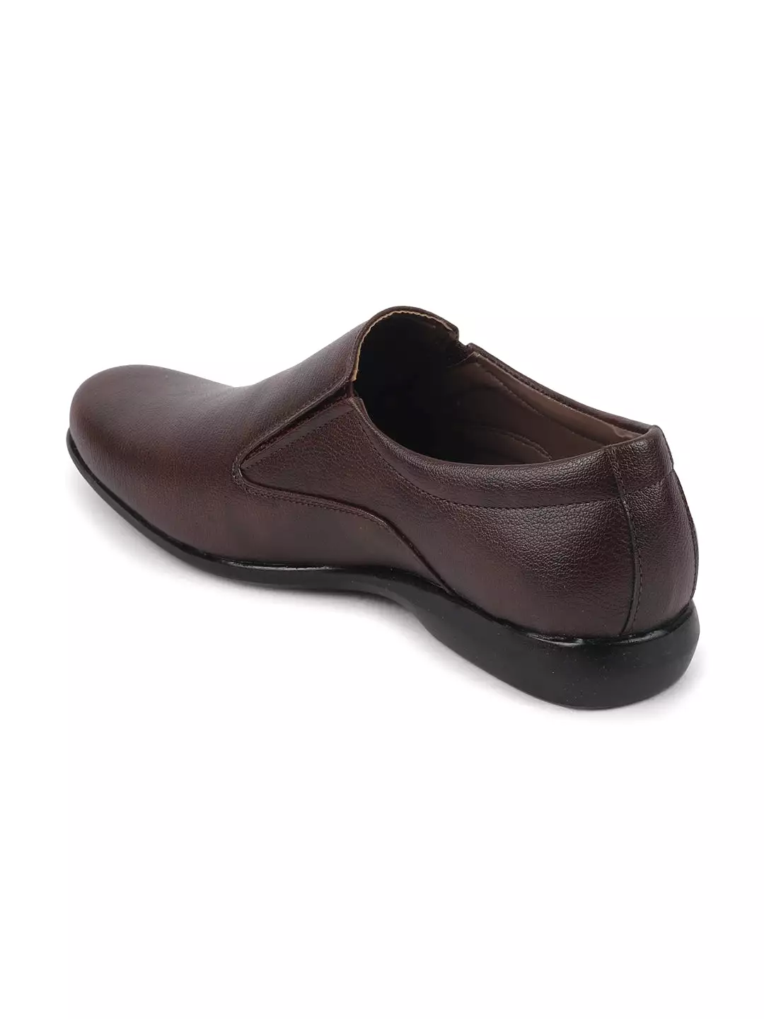 Men Brown Formal Slip-On Shoes