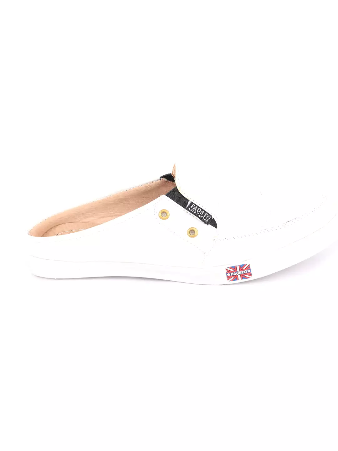 Men White Casual Slip-On Shoes