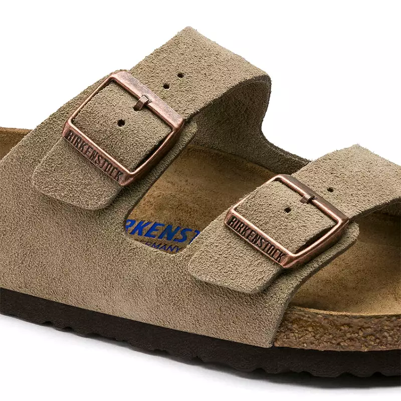 Men's Arizona Soft Footbed Taupe Suede