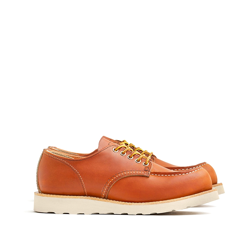 Men’s Leather Shoes for All Seasons, Brownish Yellow Low-Top 