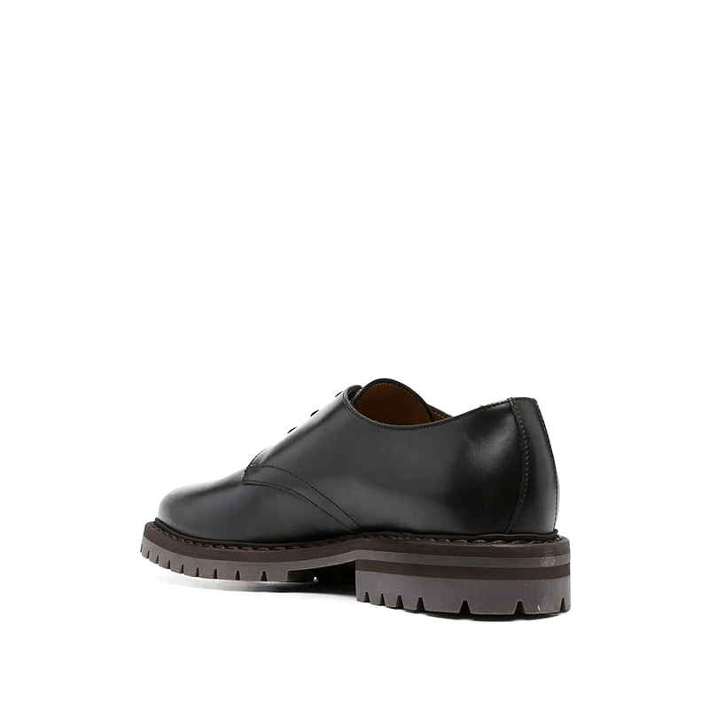 Men’s Leather Shoes for All Seasons,Black Low-Top 