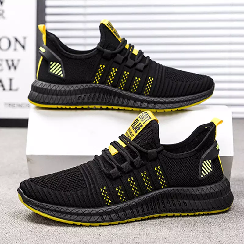 Men's Running Shoes Mesh Breathable Anti-slip Lightweight Sneakers Shockproof Casual Sport Shoes Outdoor Walking Jogging