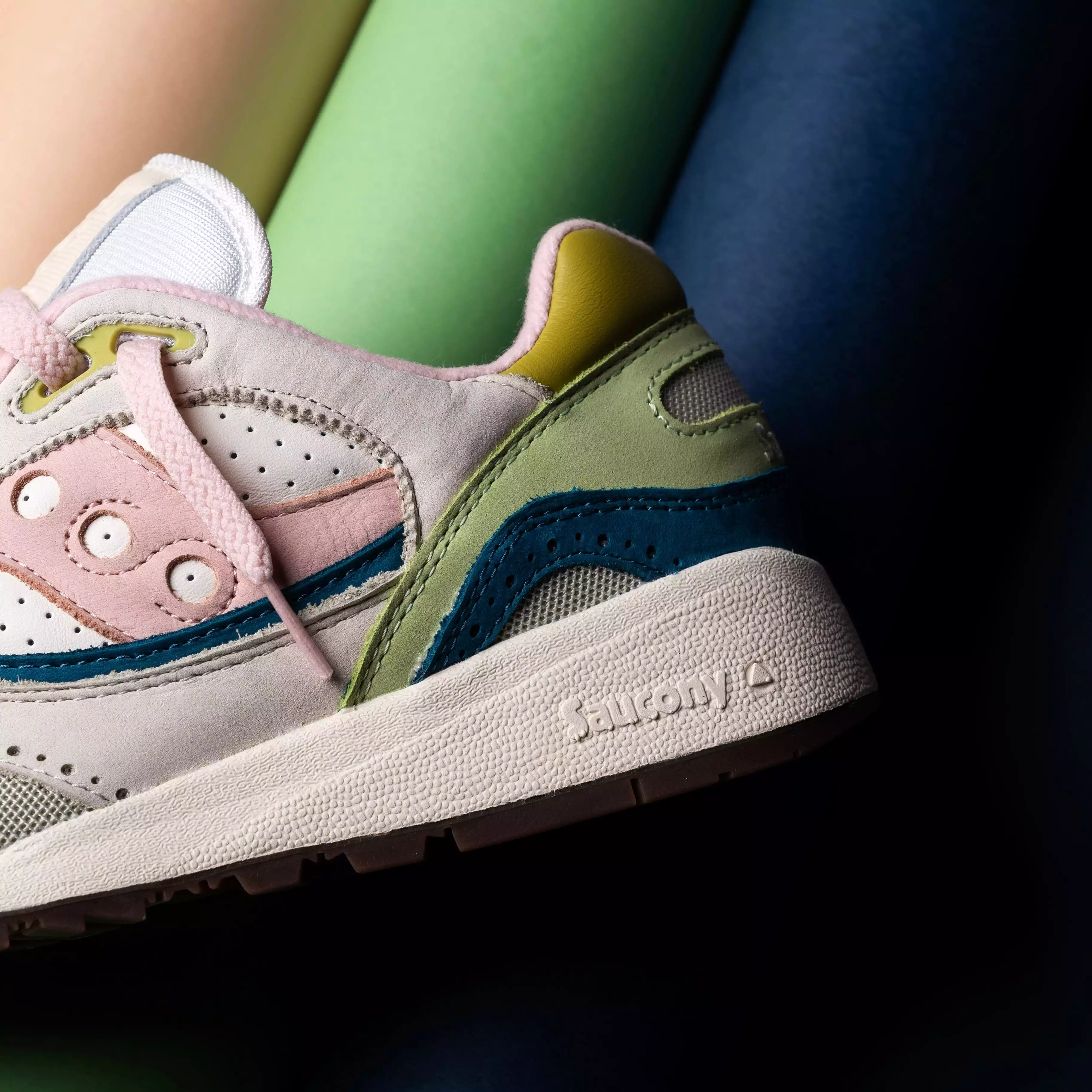 MENS Saucony | Shadow 6000 (Premium Lime Multi)