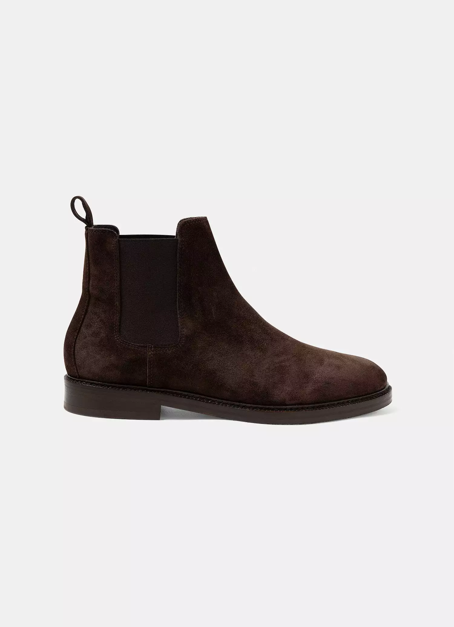 Men's Suede Chelsea Boot in Coffee