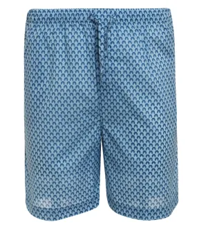 Mid Blue Cotton Lounge Short