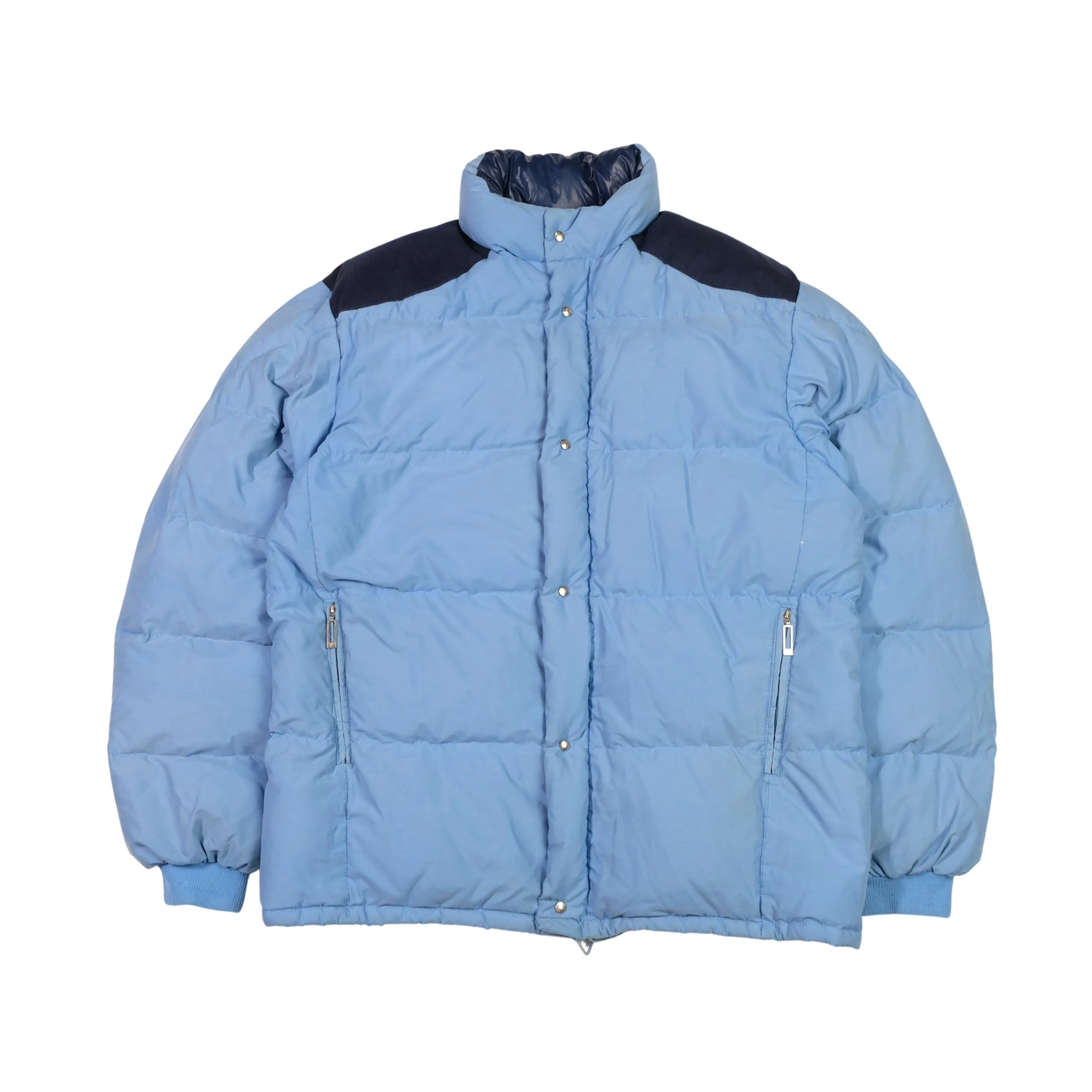 Moncler Asics Vintage 1980s Blue Puffer Jacket Large/XL