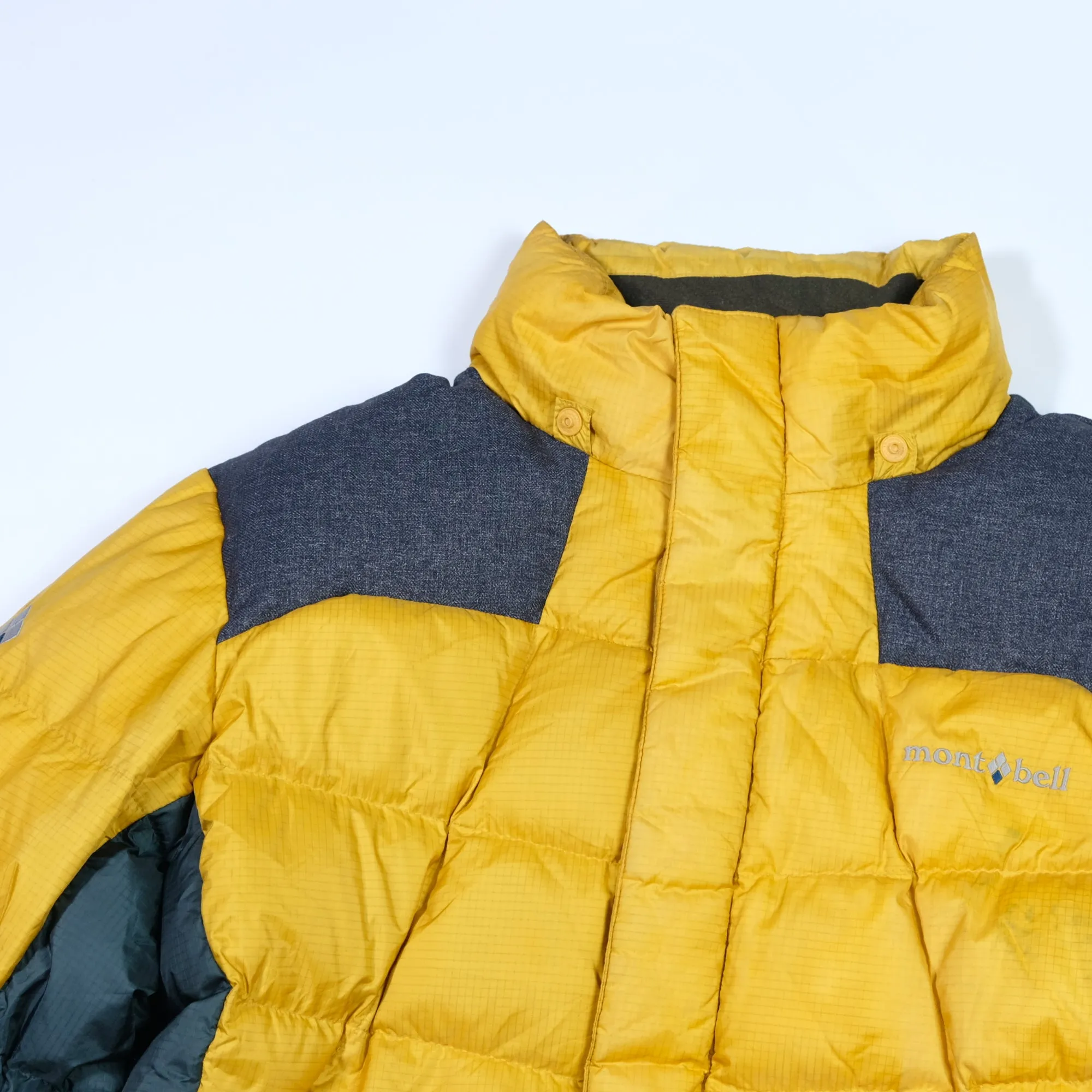 Montbell Vintage Yellow Puffer Jacket Large/XL