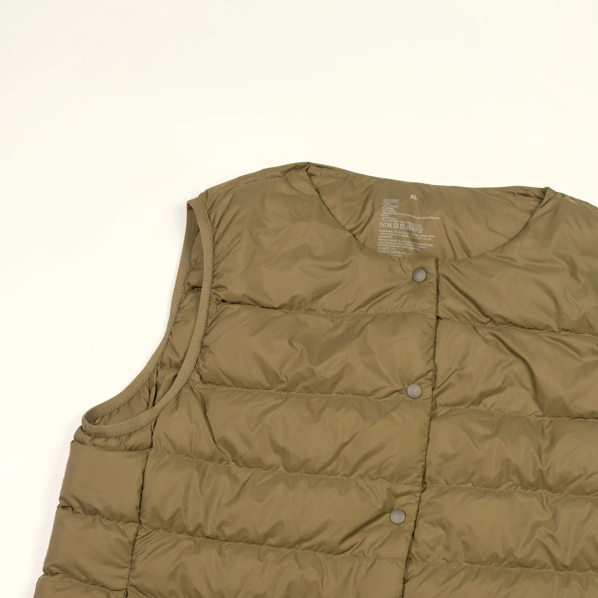 Muji Down Puffer Jacket Vest Gilet BNWT Womens Large/XL