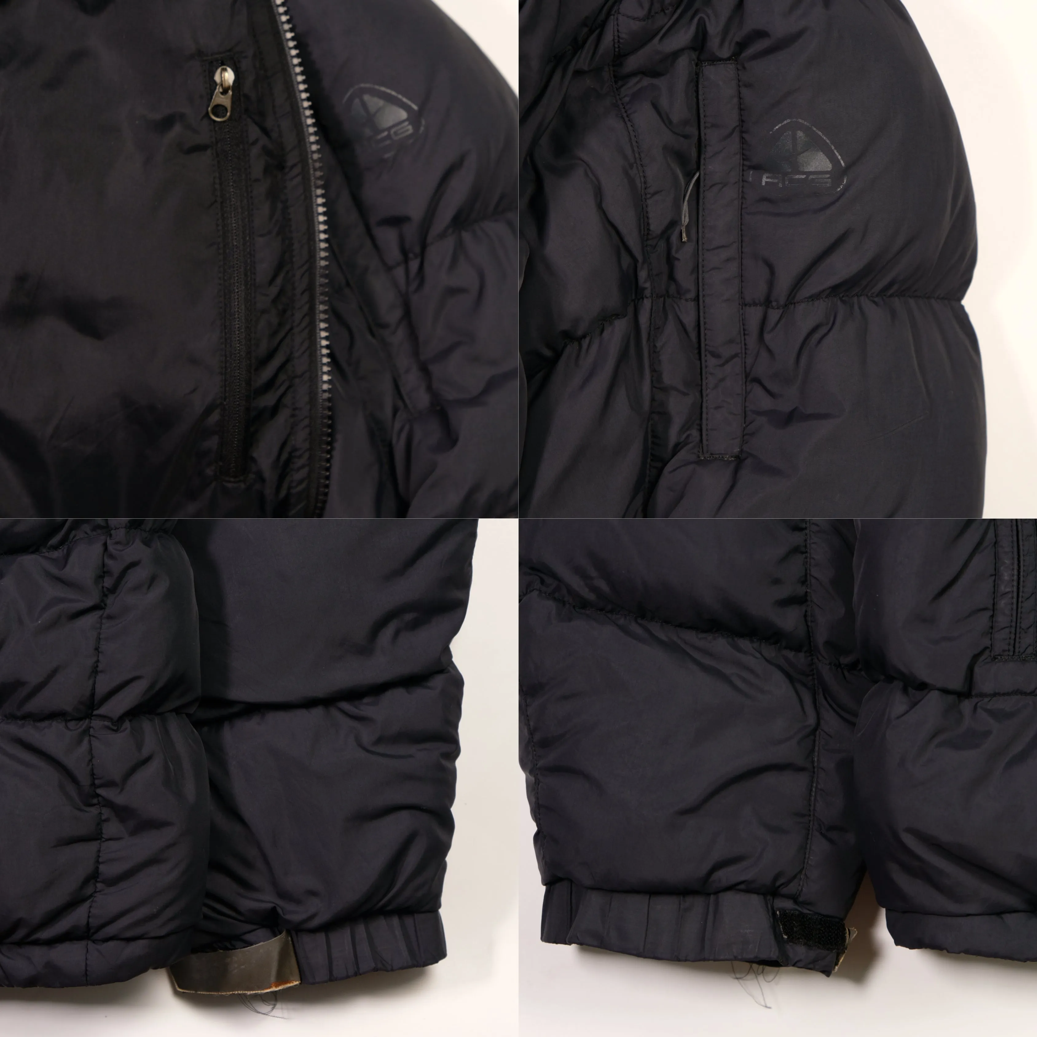 Nike ACG Vintage Black Down Puffer Jacket Large