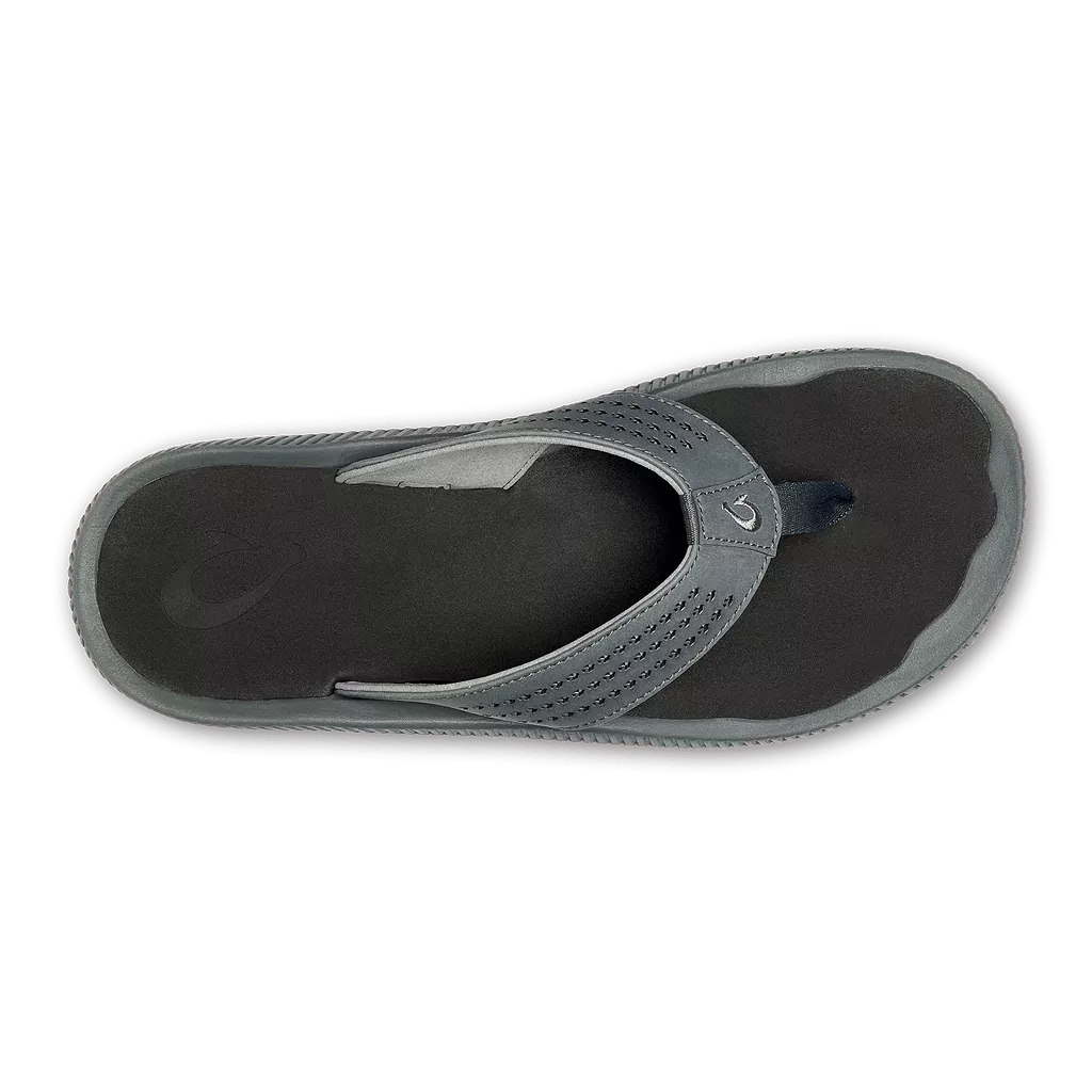 Olukai Men's Ulele - Dark Shadow/Black