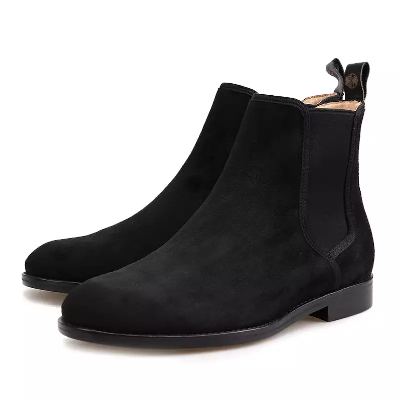 OneDrop Handmade Men Leather CHELSEA Boots Pigskin Suede