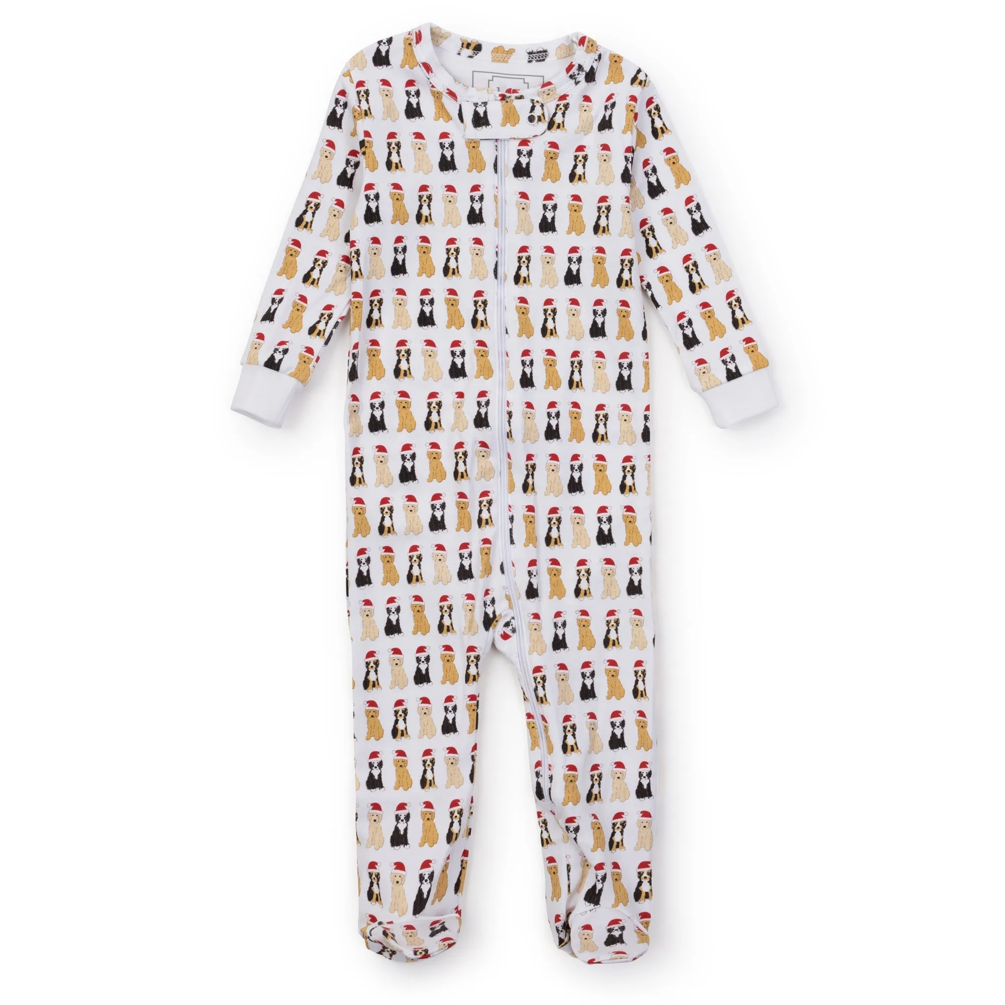 Parker Pima Cotton Zipper Pajama - Christmas Pups