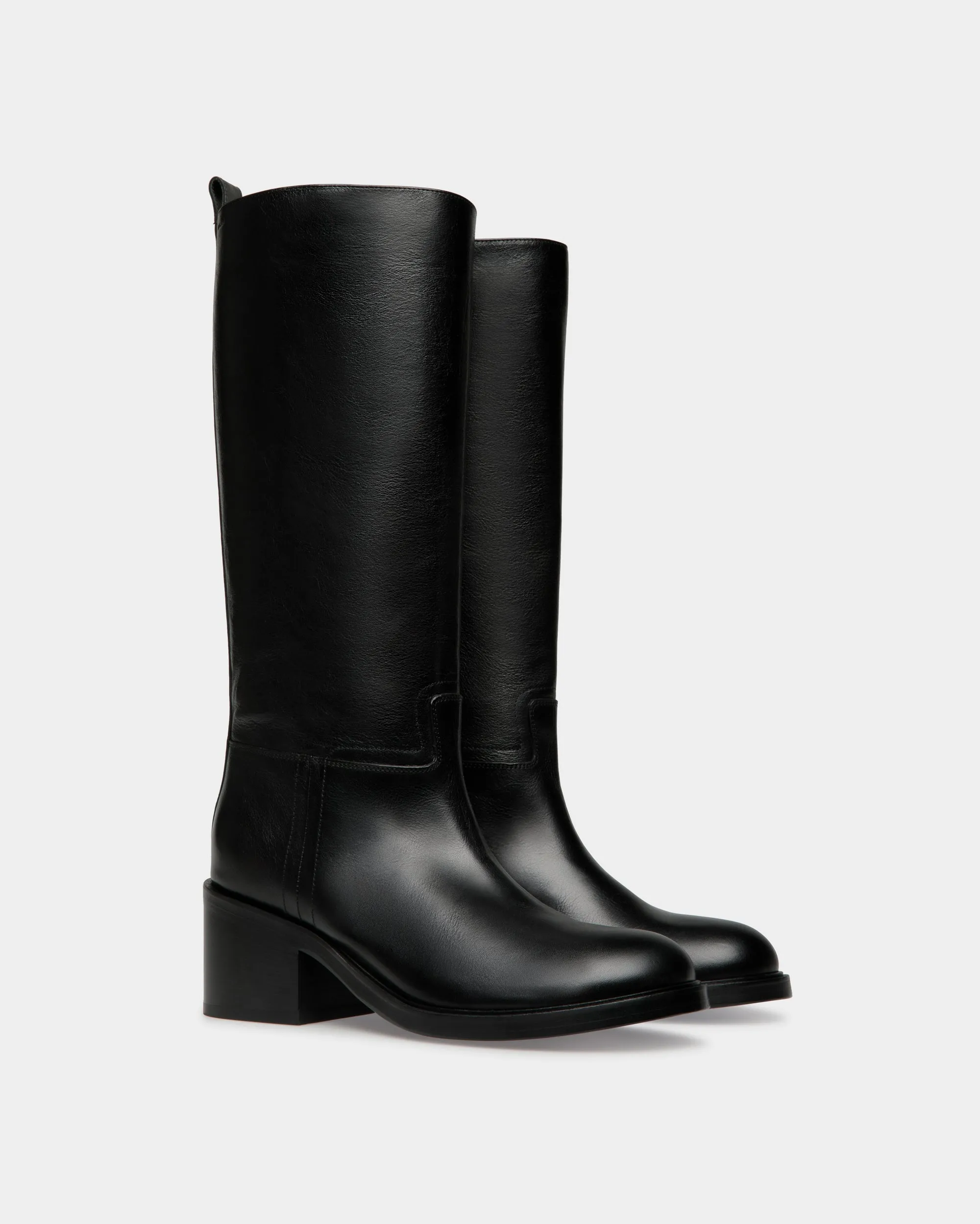 Peggy Boot in Black Leather