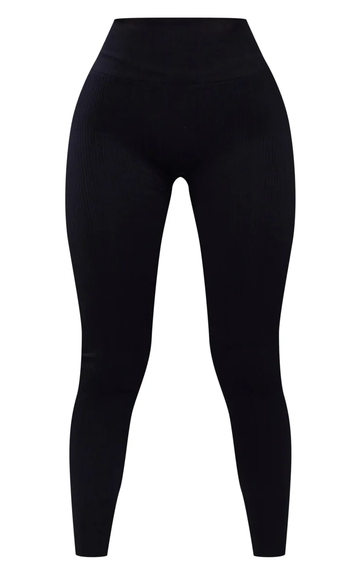 Petite Black Contour High Waisted Leggings