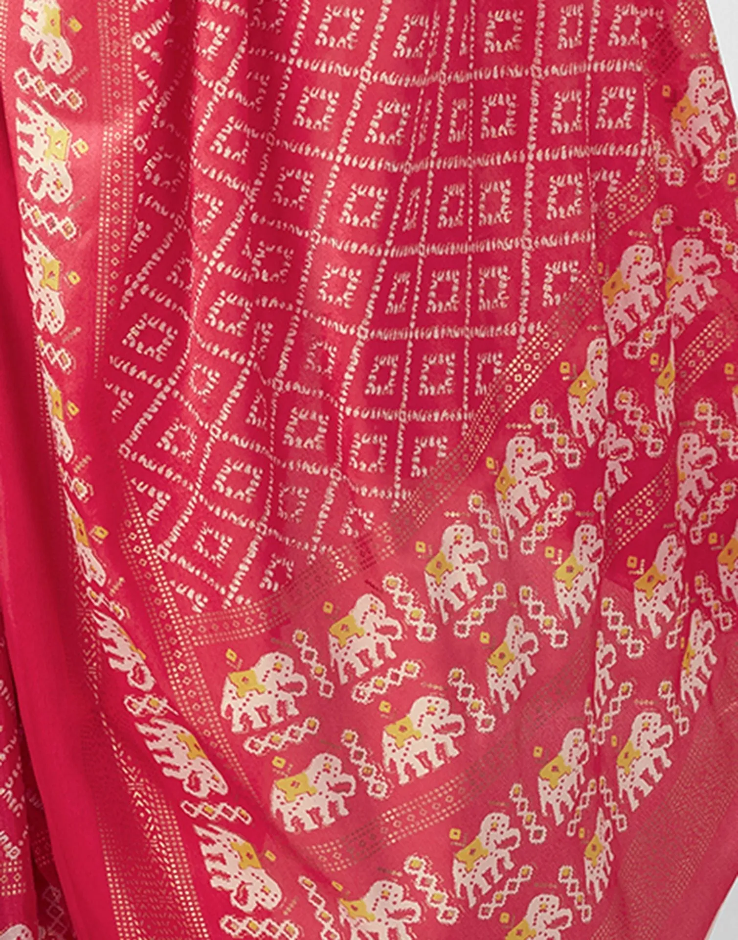 Pink Printed Saree