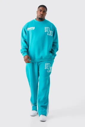 Plus Oversized Boxy Sweater Gusset Tracksuit