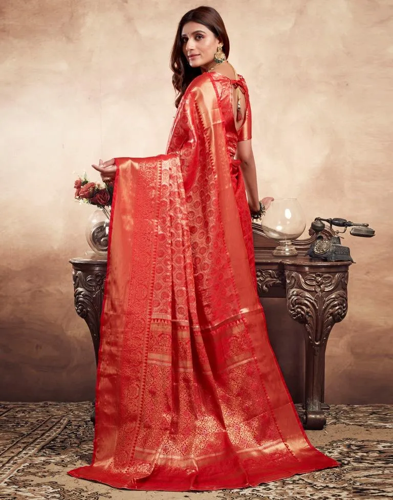 Red Silk Banarasi Sarees