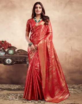 Red Silk Banarasi Sarees