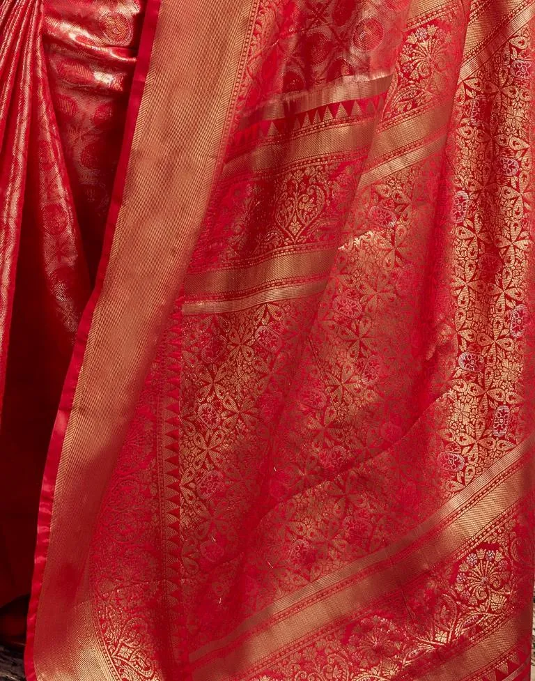 Red Silk Banarasi Sarees