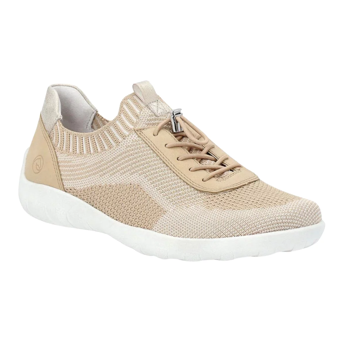 Rieker Women's R3518-20 Liv Corduroy-Vanilla/Tan/Bone Mesh