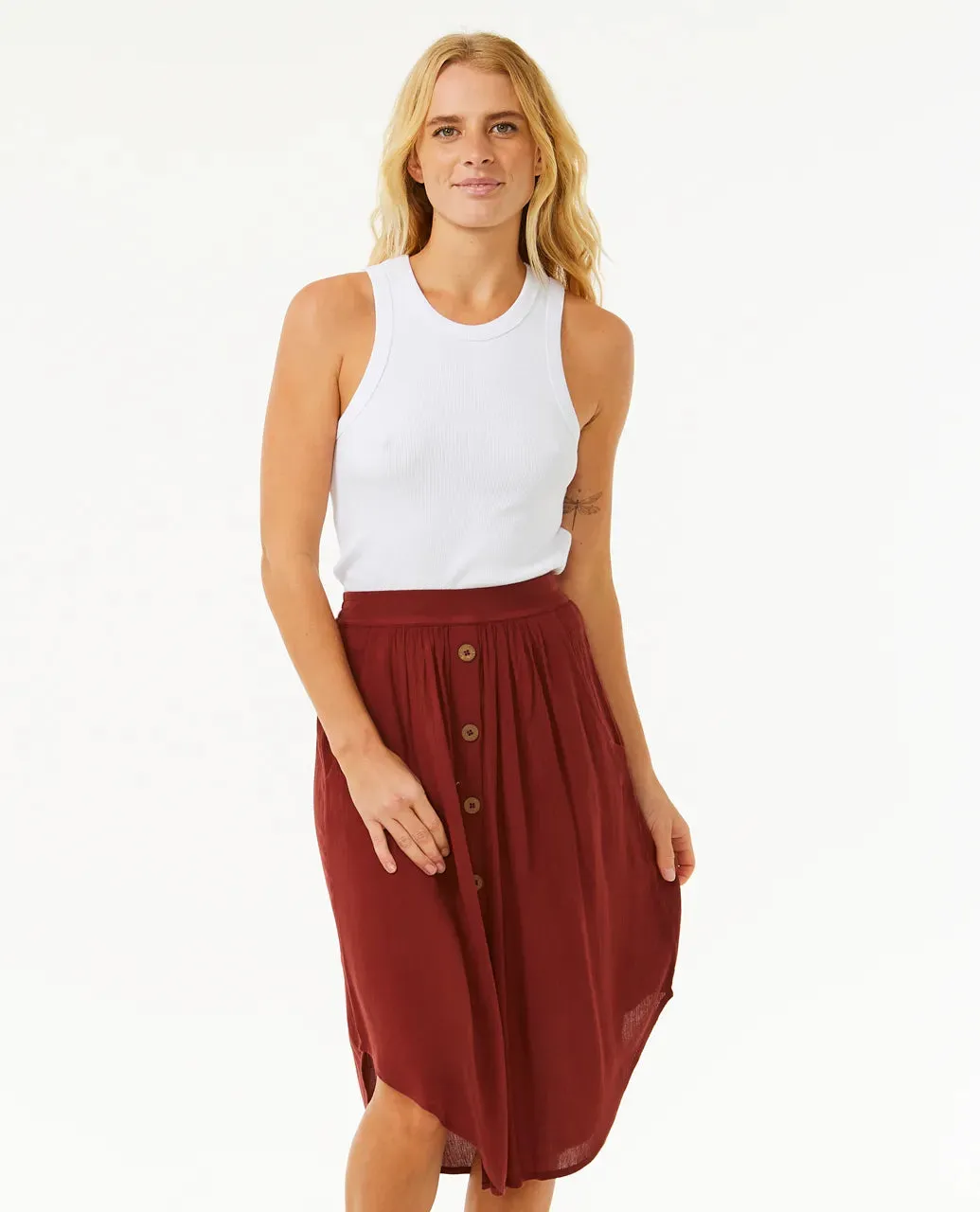 RIPCURL CLASSIC SURF SKIRT - PLUM