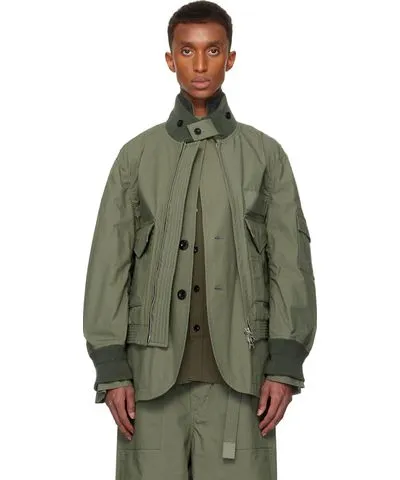 Sacai Khaki Ripstop Jacket