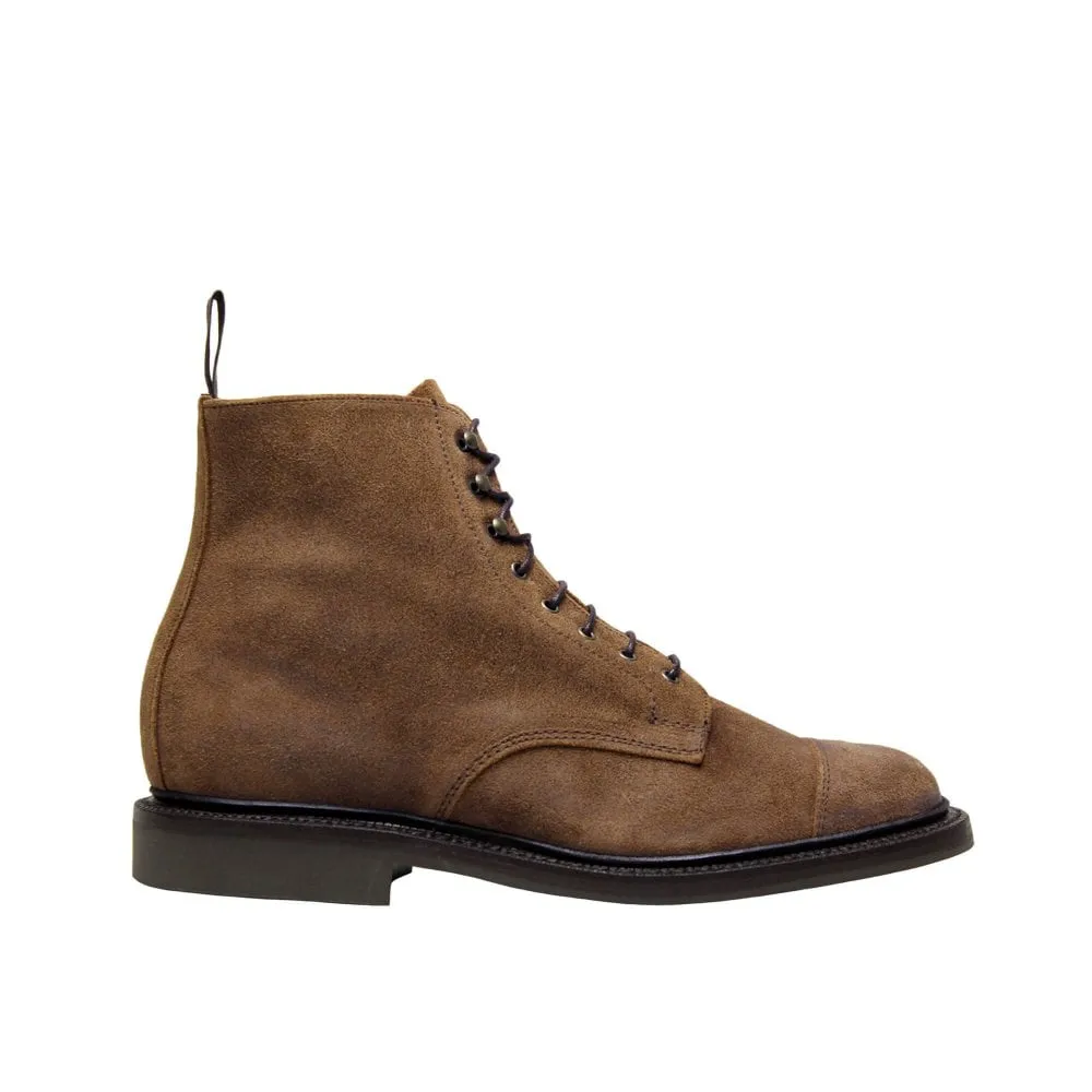 SANDERS CRAIG SNUFF WAXY SUEDE CAP DERBY BOOT