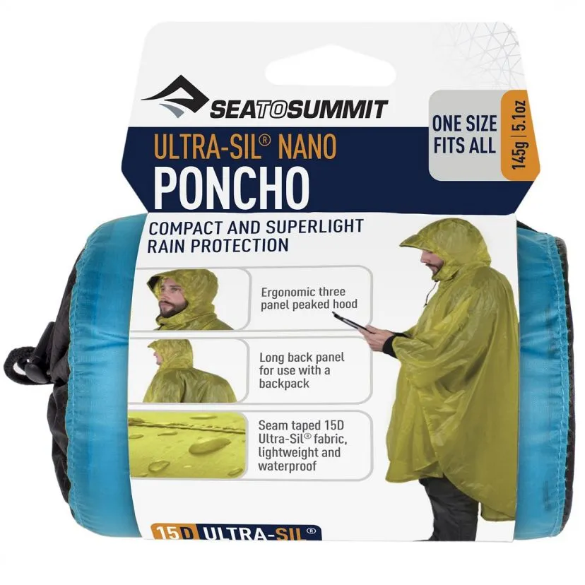 Sea To Summit Ultra Sil Nano-Poncho waterproof poncho