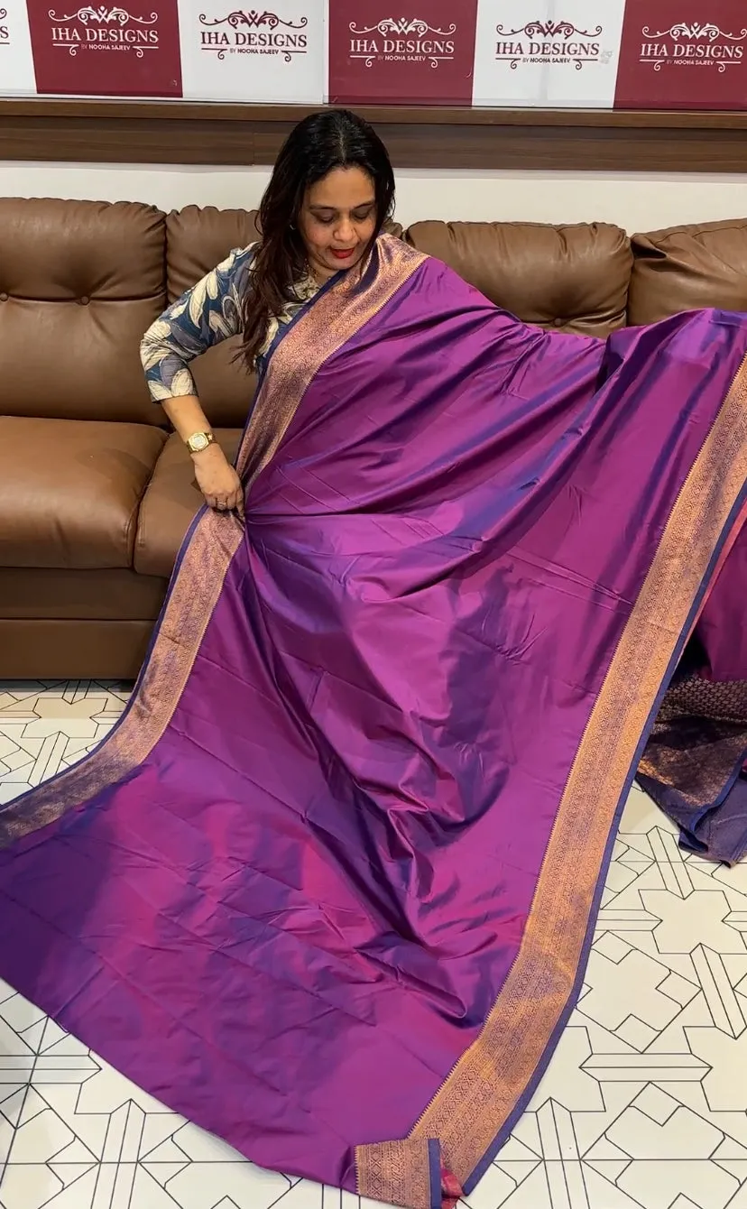 SEMI SILK SAREES - IHA 13918