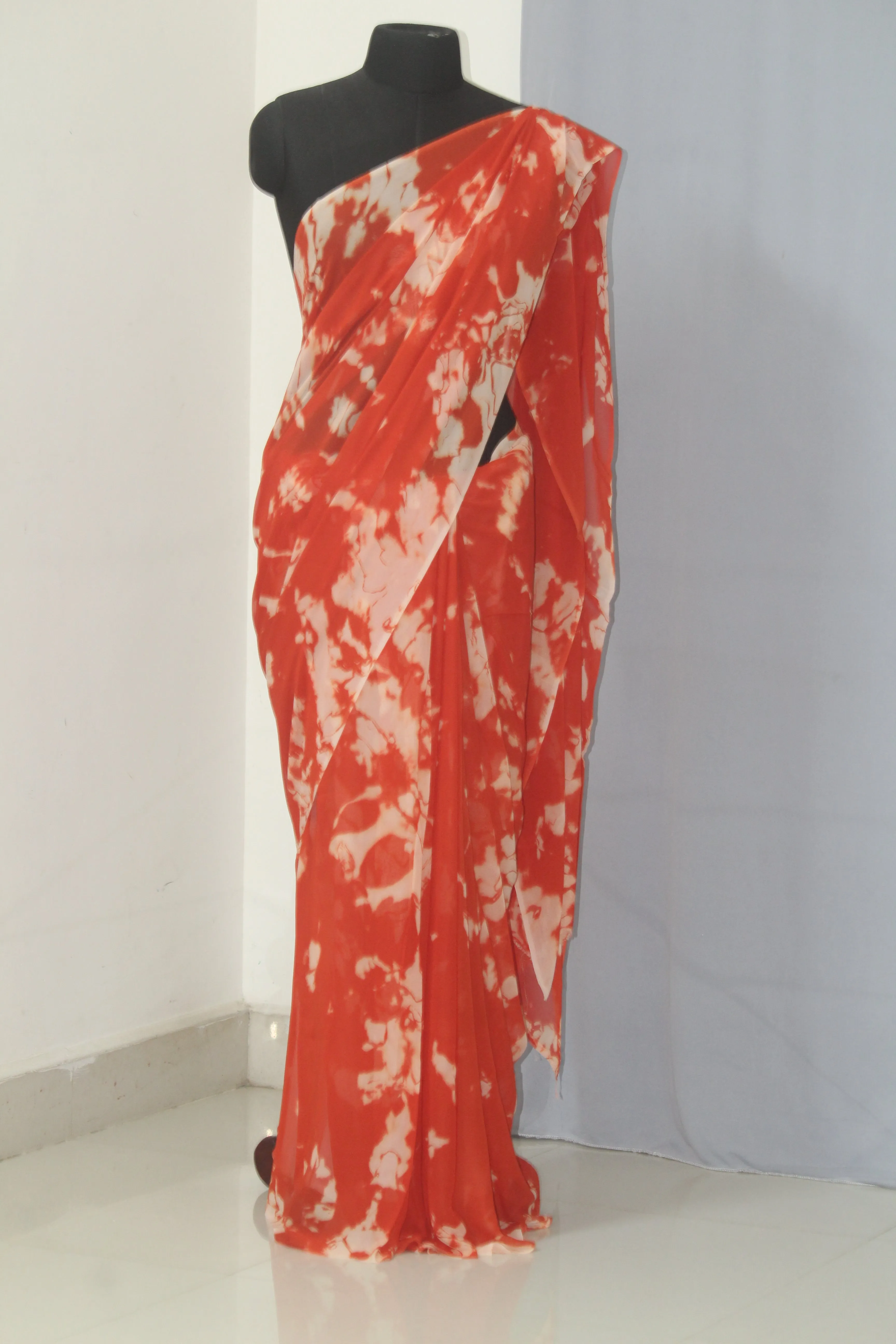 Shibori Georgette saree