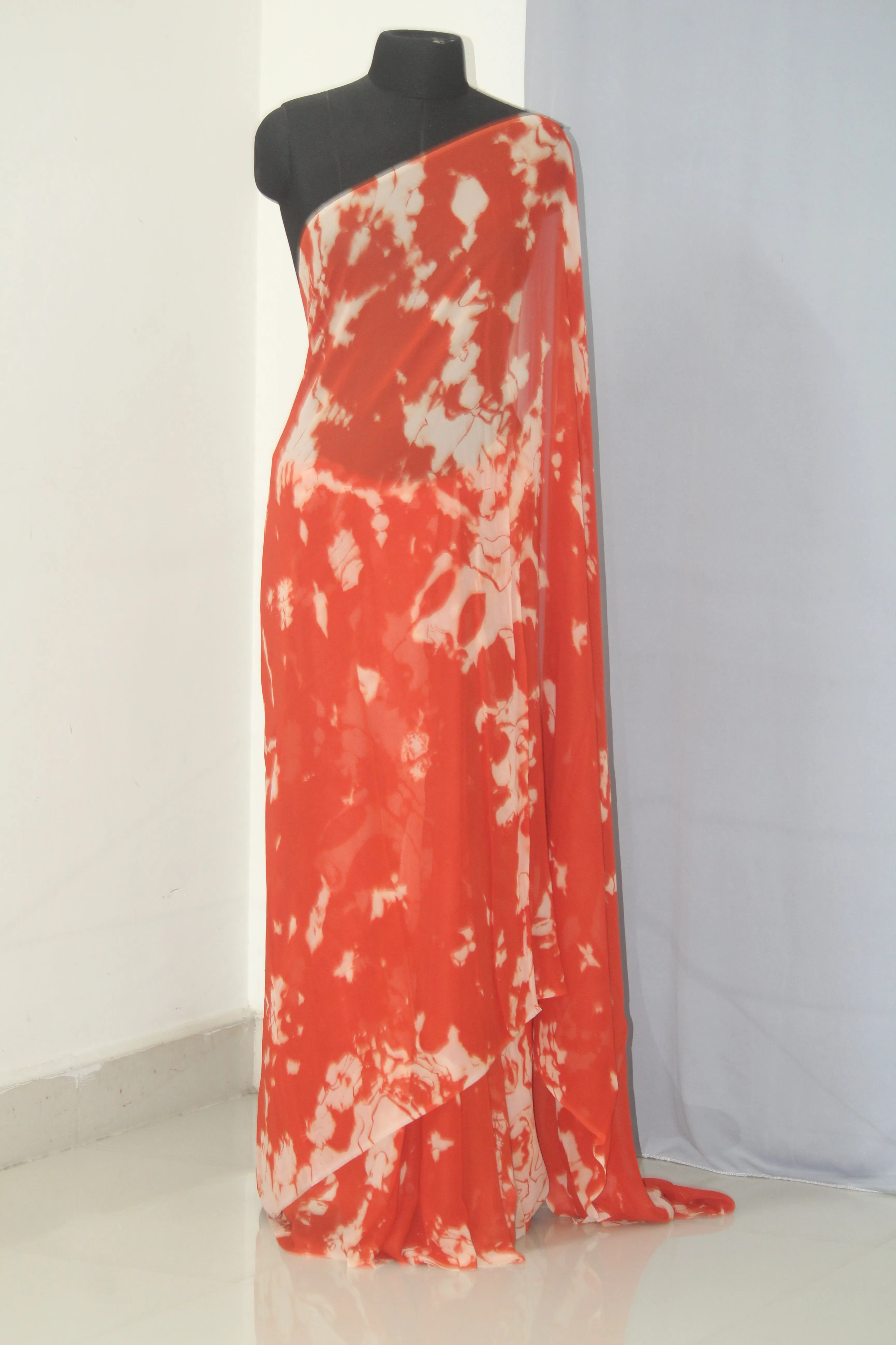 Shibori Georgette saree