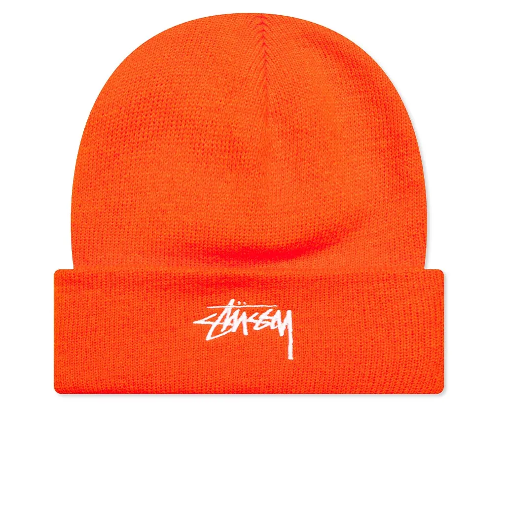 Stock Cuff Beanie - Orange