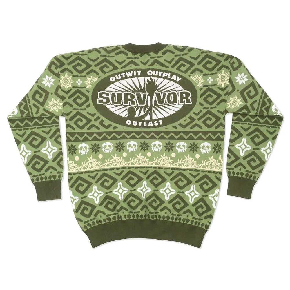 Survivor 2024 Exclusive Knit Holiday Sweater