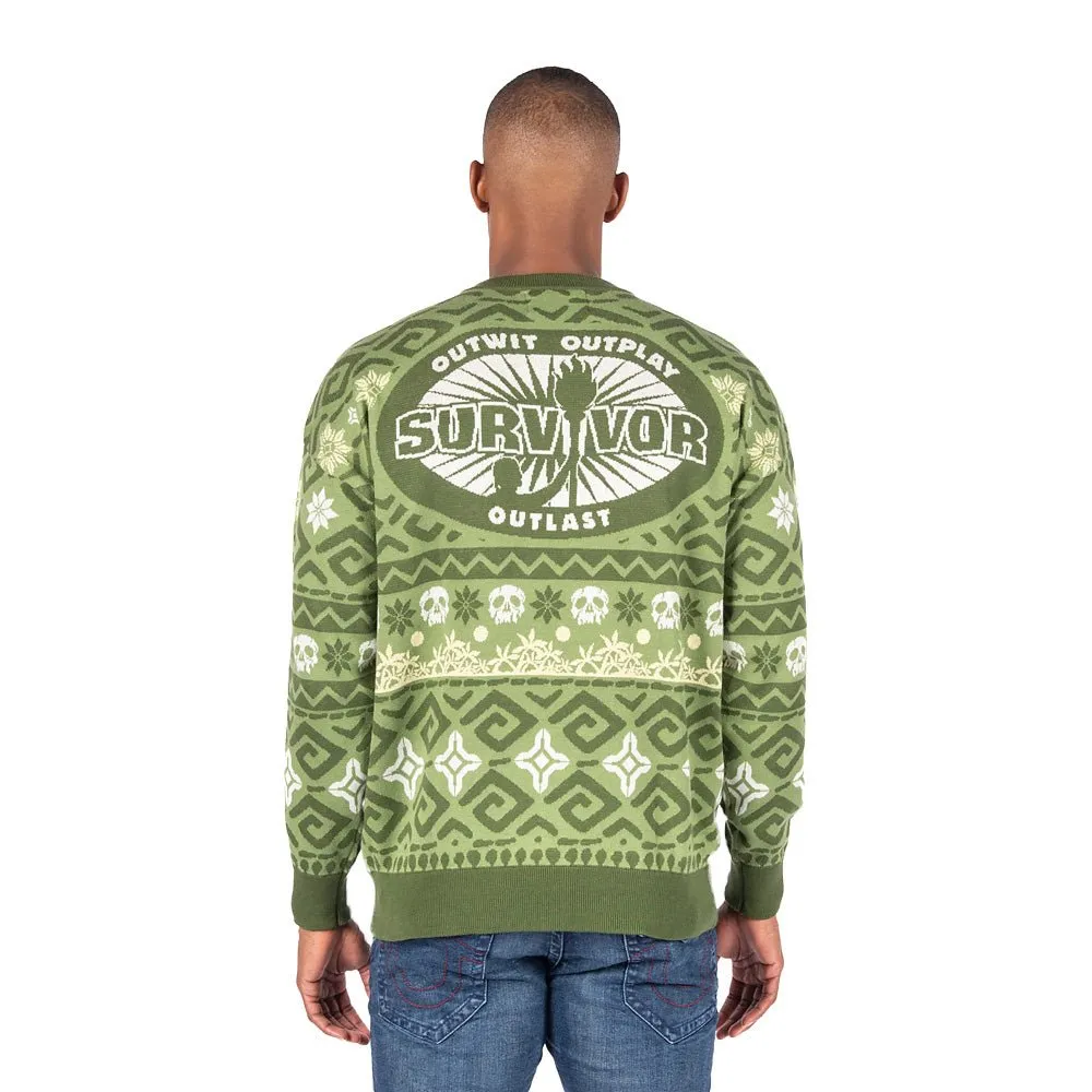 Survivor 2024 Exclusive Knit Holiday Sweater