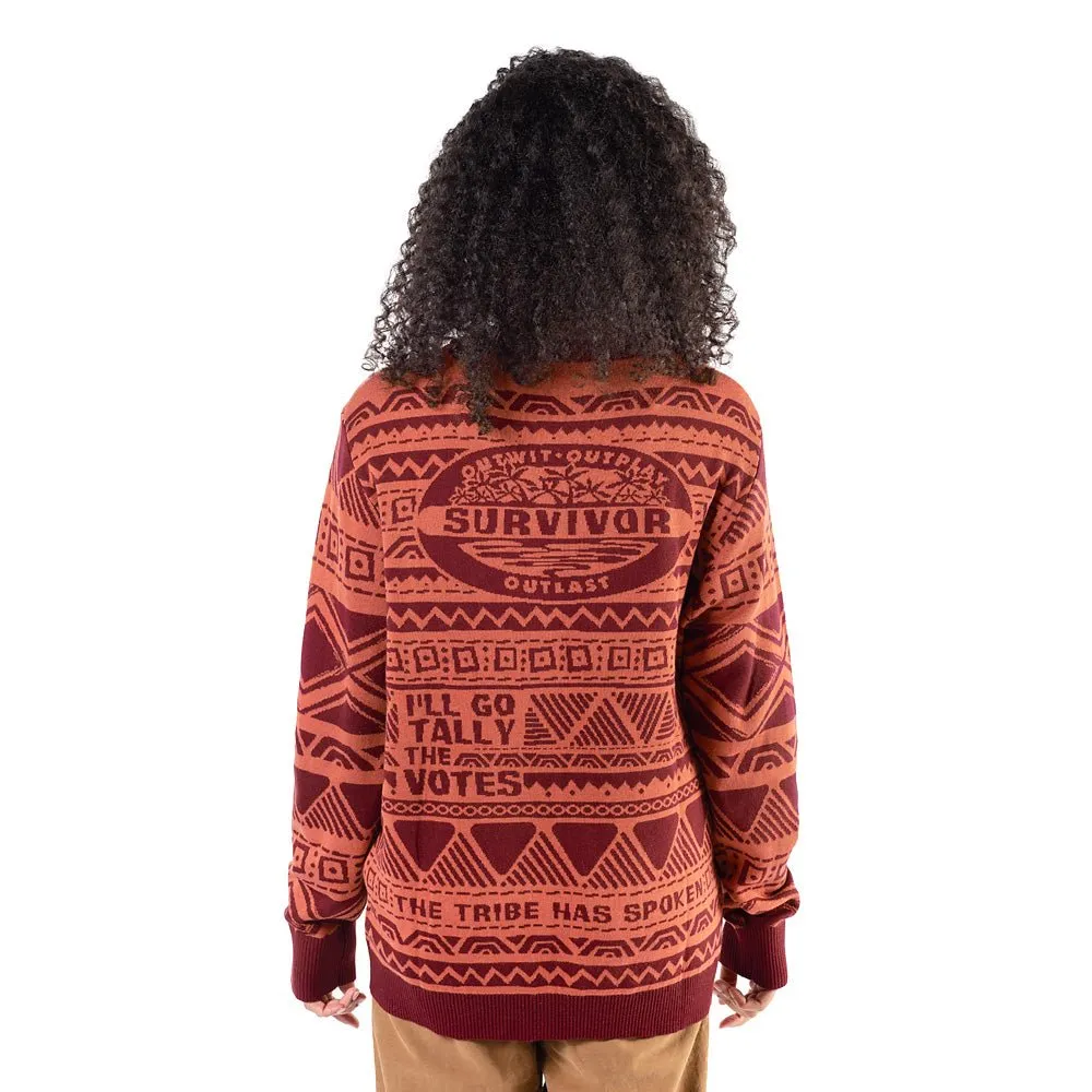 Survivor Drop Your Buffs Holiday Knitted Sweater