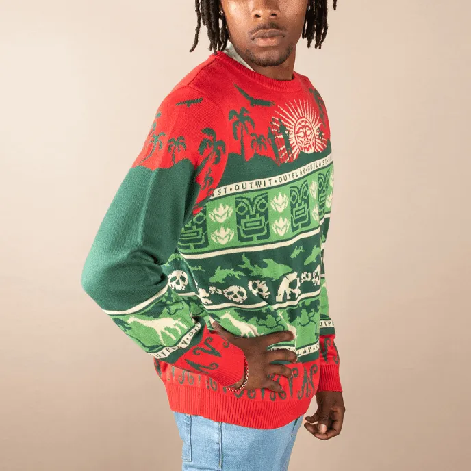 Survivor Mashup Logo Knitted Holiday Sweater