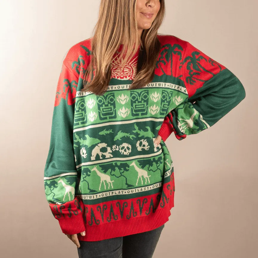 Survivor Mashup Logo Knitted Holiday Sweater