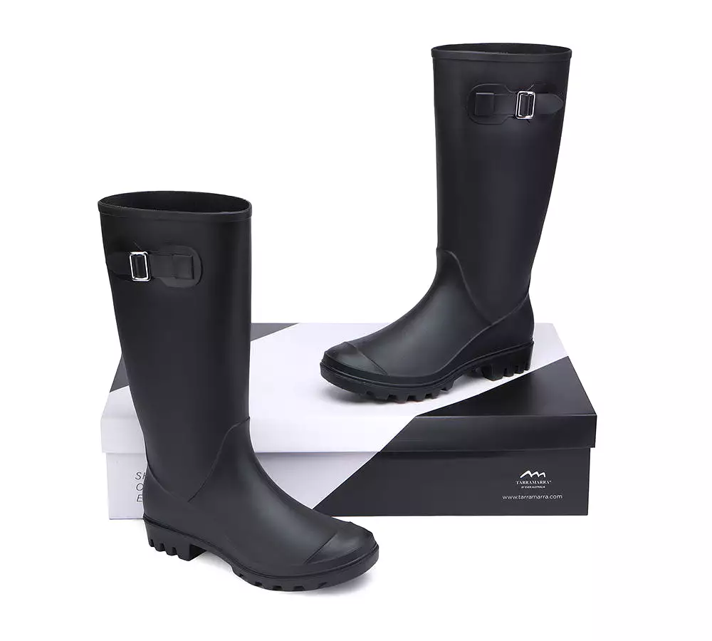 TARRAMARRA Rainboots ,Tall Gumboots Women Veronica With Wool Insoles