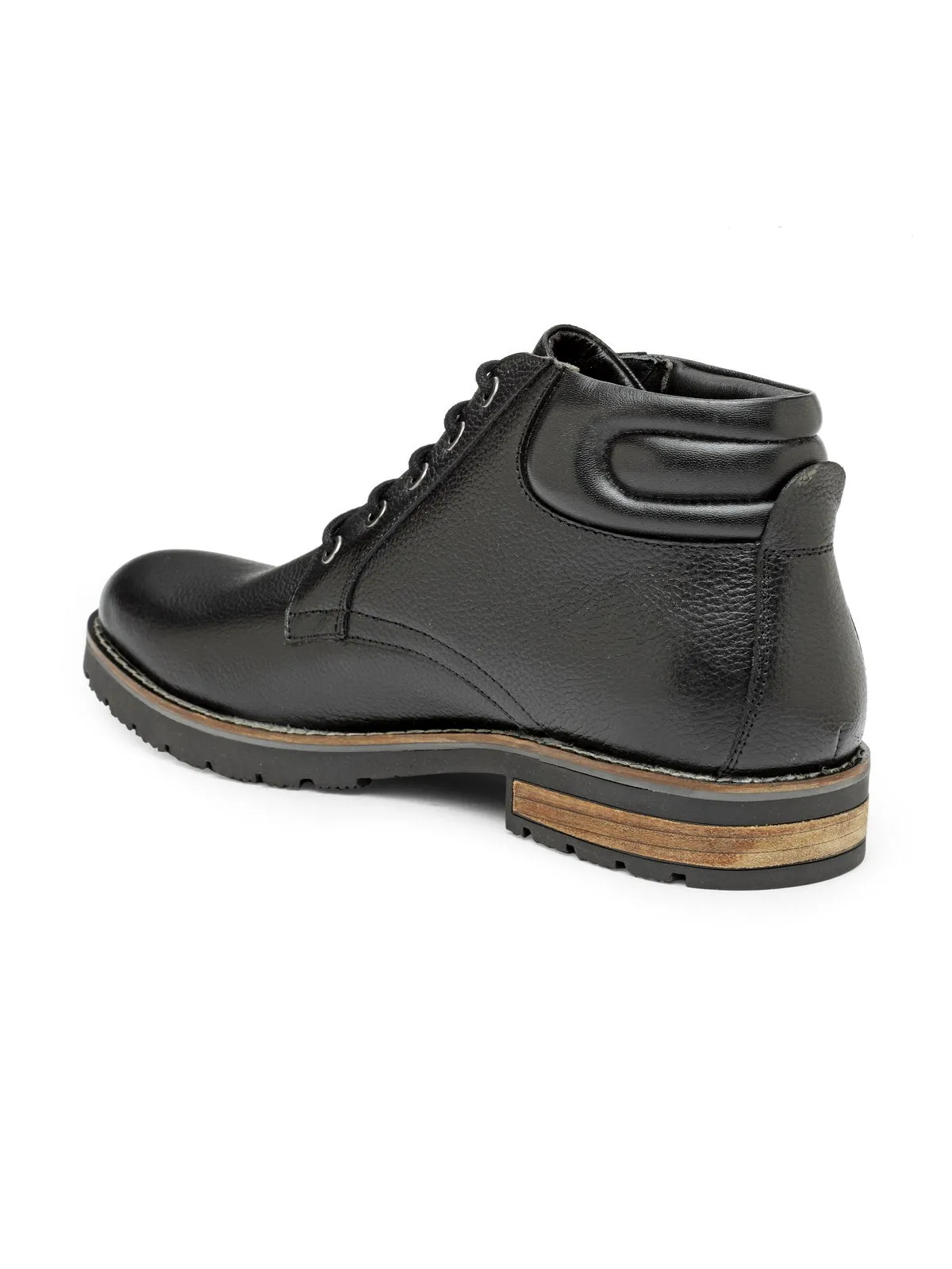 Teakwood Leather Black Casual Shoes Boot