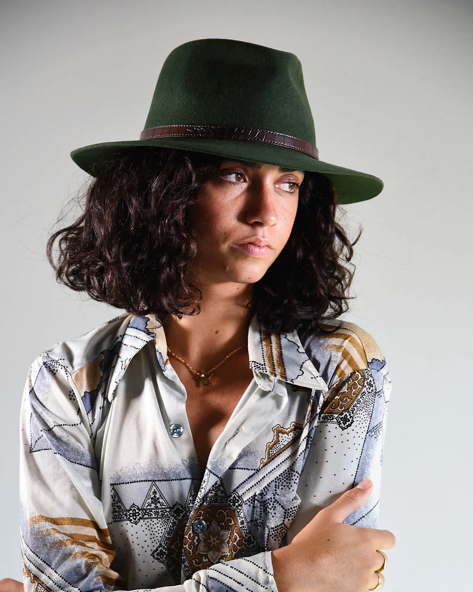 The DiNgo Felt Hat - Forest Green