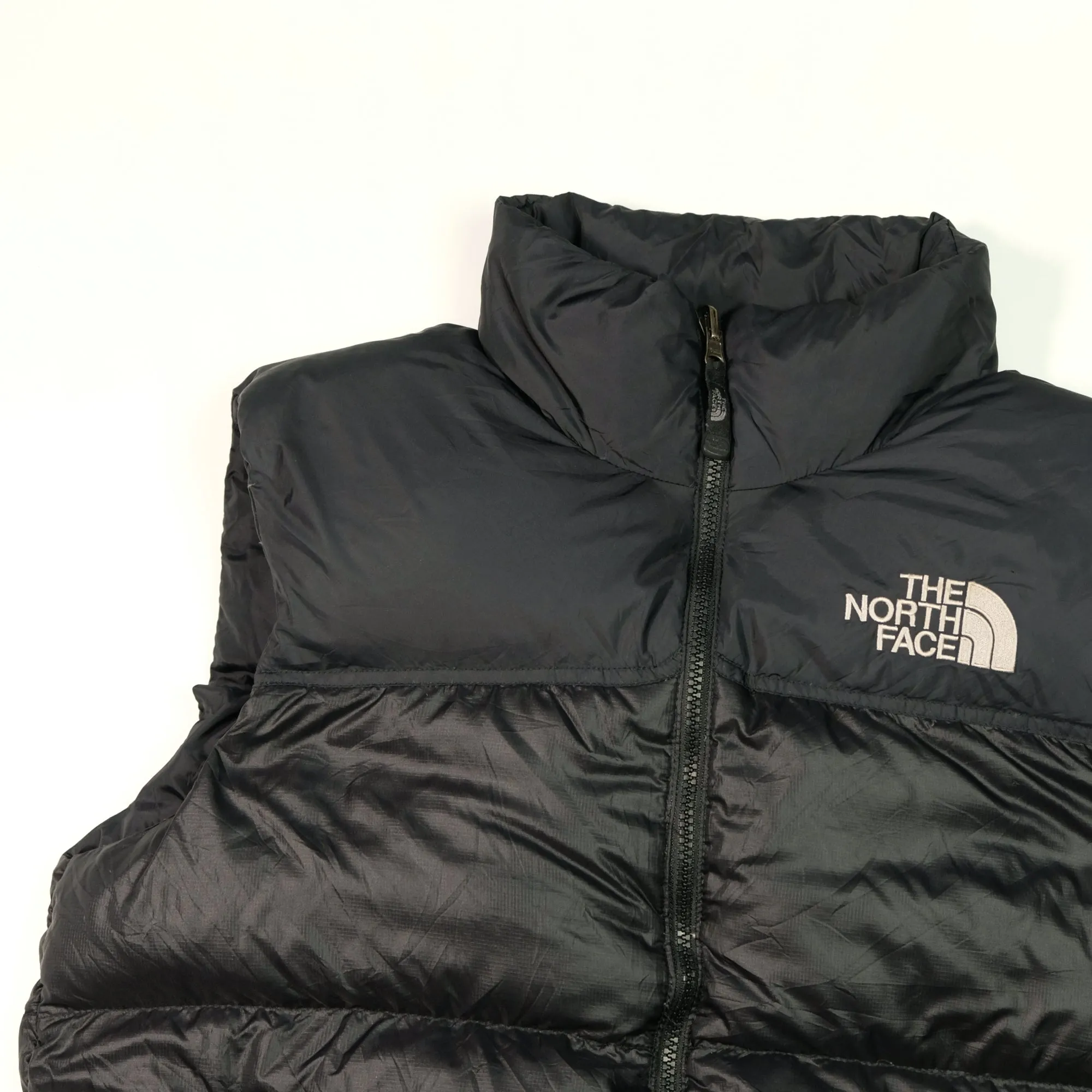 The North Face Nuptse 700 1990s Black Down Puffer Jacket Vest Gilet Medium/Large