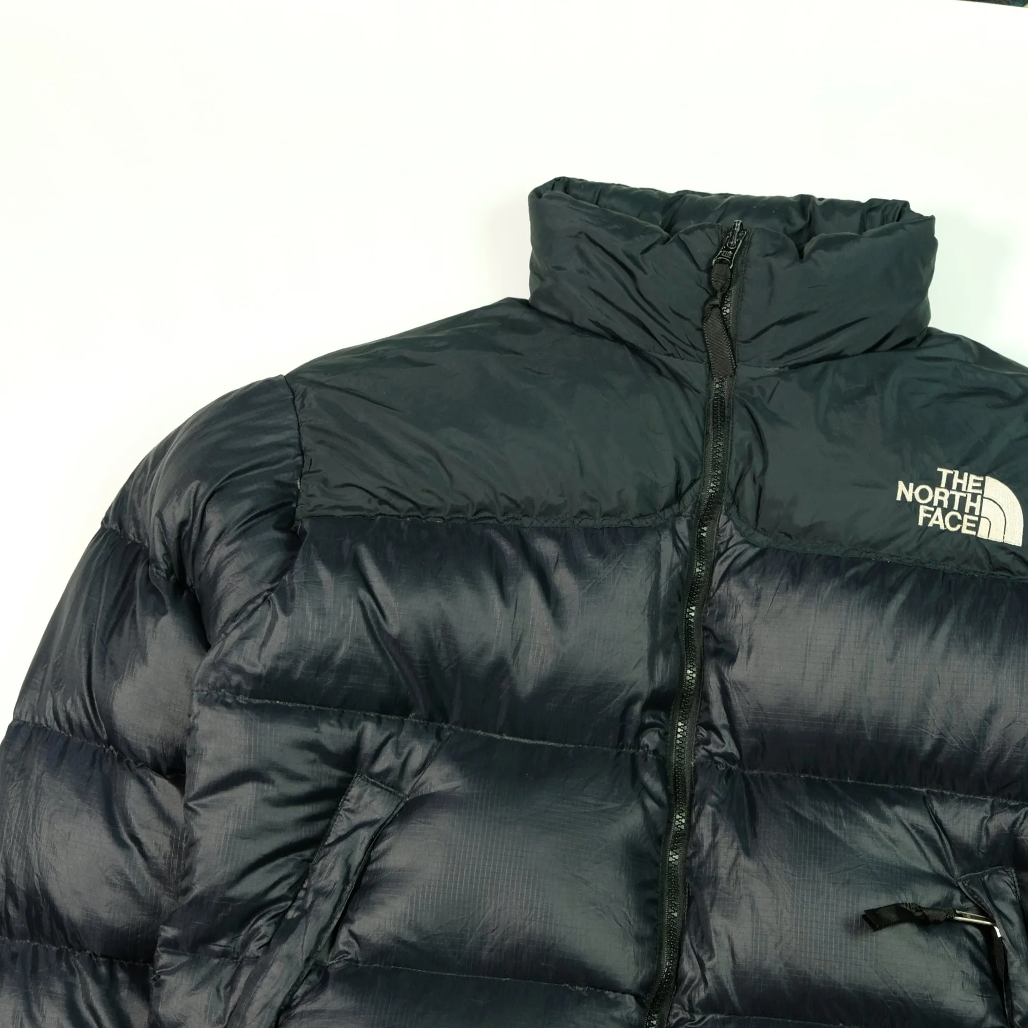 The North Face Nuptse 700 1990s Vintage Black Down Puffer Jacket Small