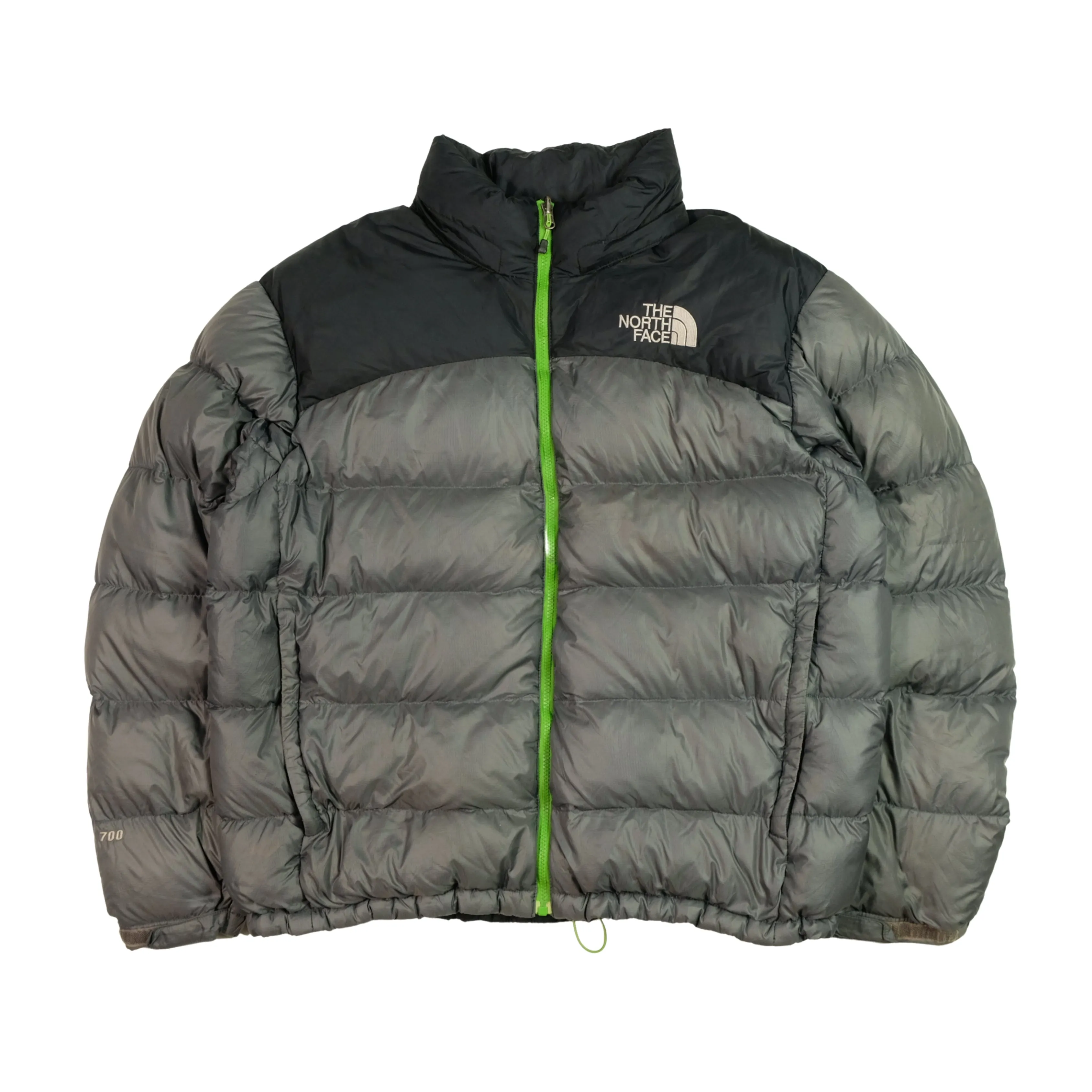 The North Face Nuptse 700 1990s Vintage Grey Down Puffer Jacket Medium