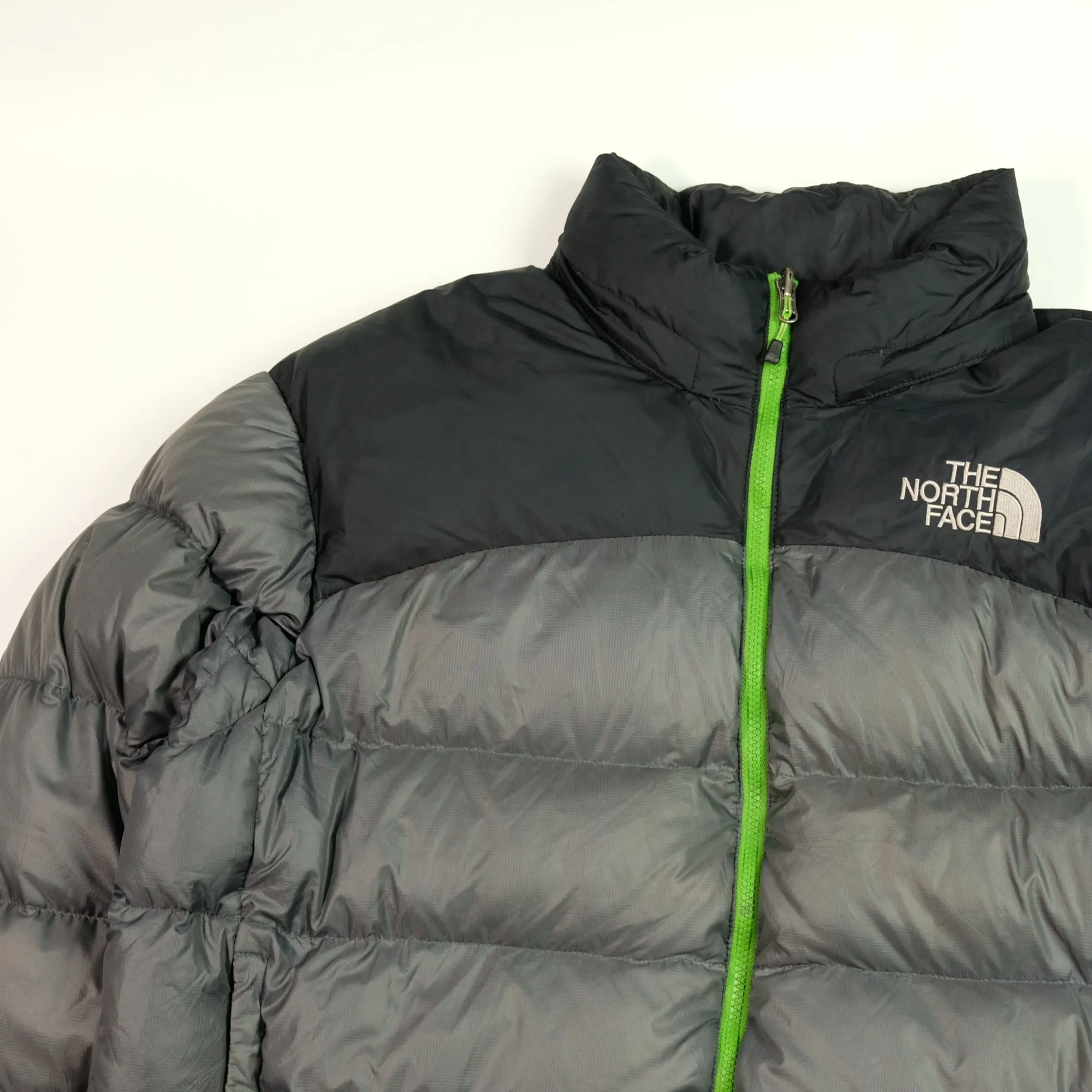 The North Face Nuptse 700 1990s Vintage Grey Down Puffer Jacket Medium