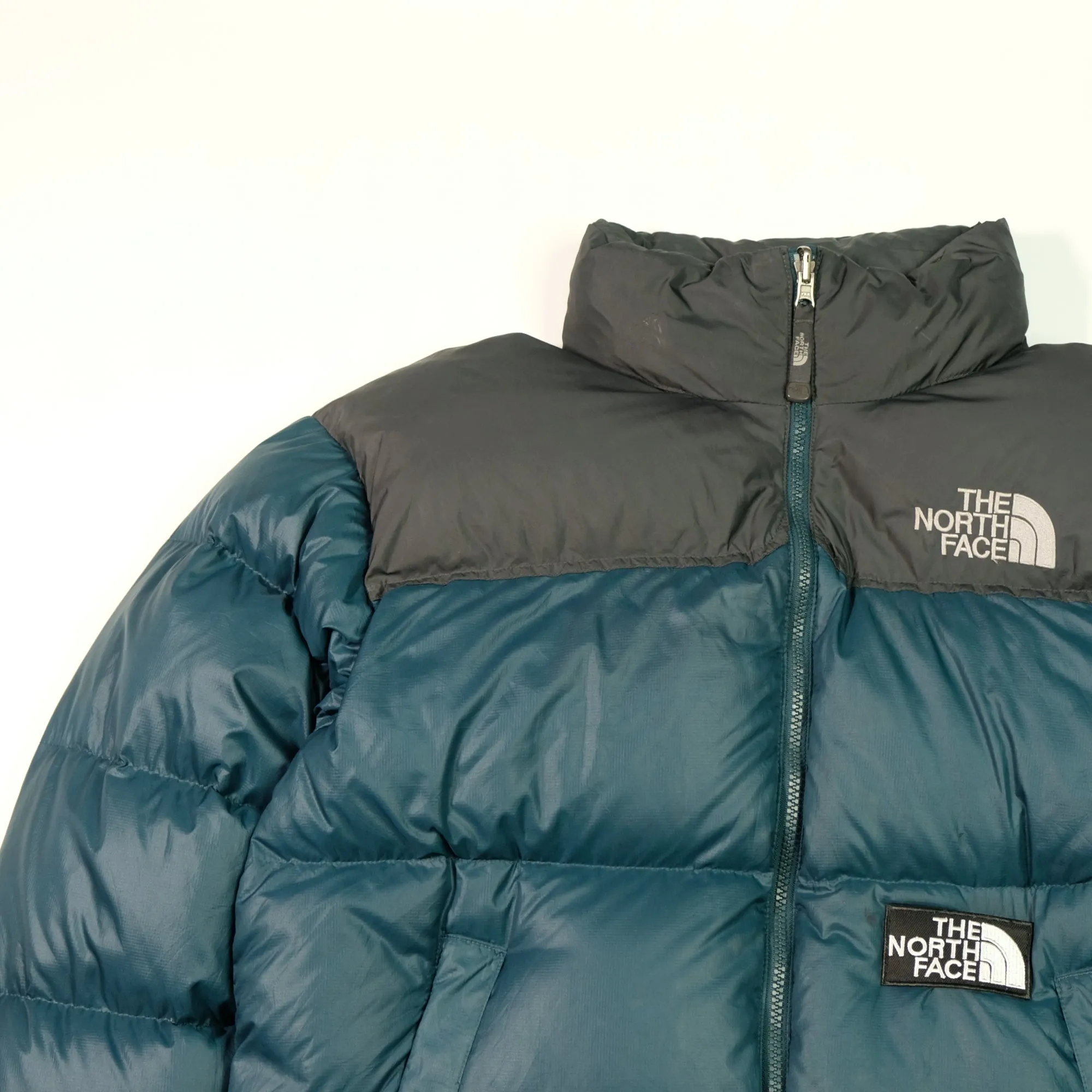 The North Face Nuptse 700 1990s Vintage Navy Down Puffer Jacket Medium