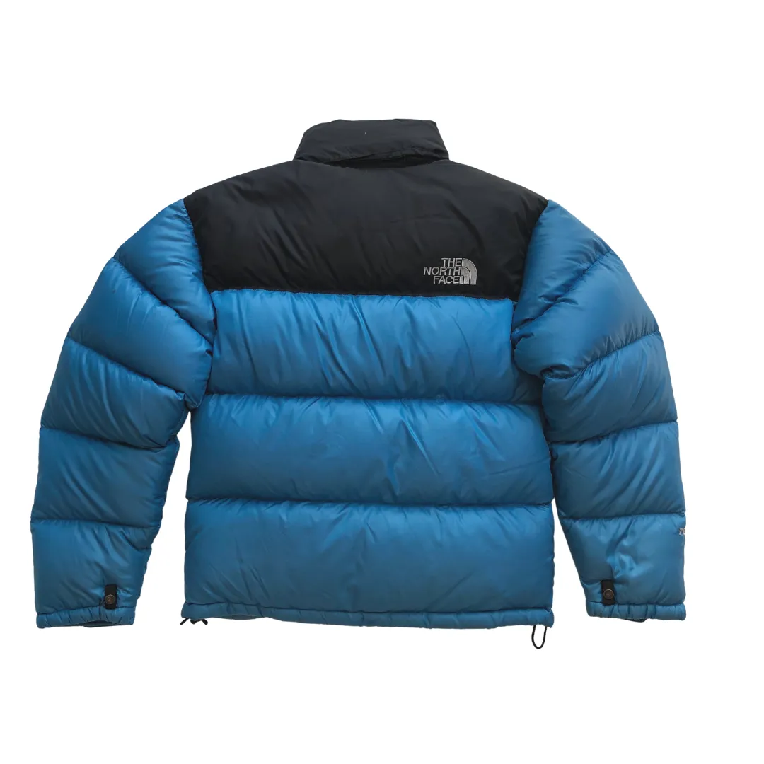 The North Face Nuptse 700 Blue Down Puffer Jacket Small