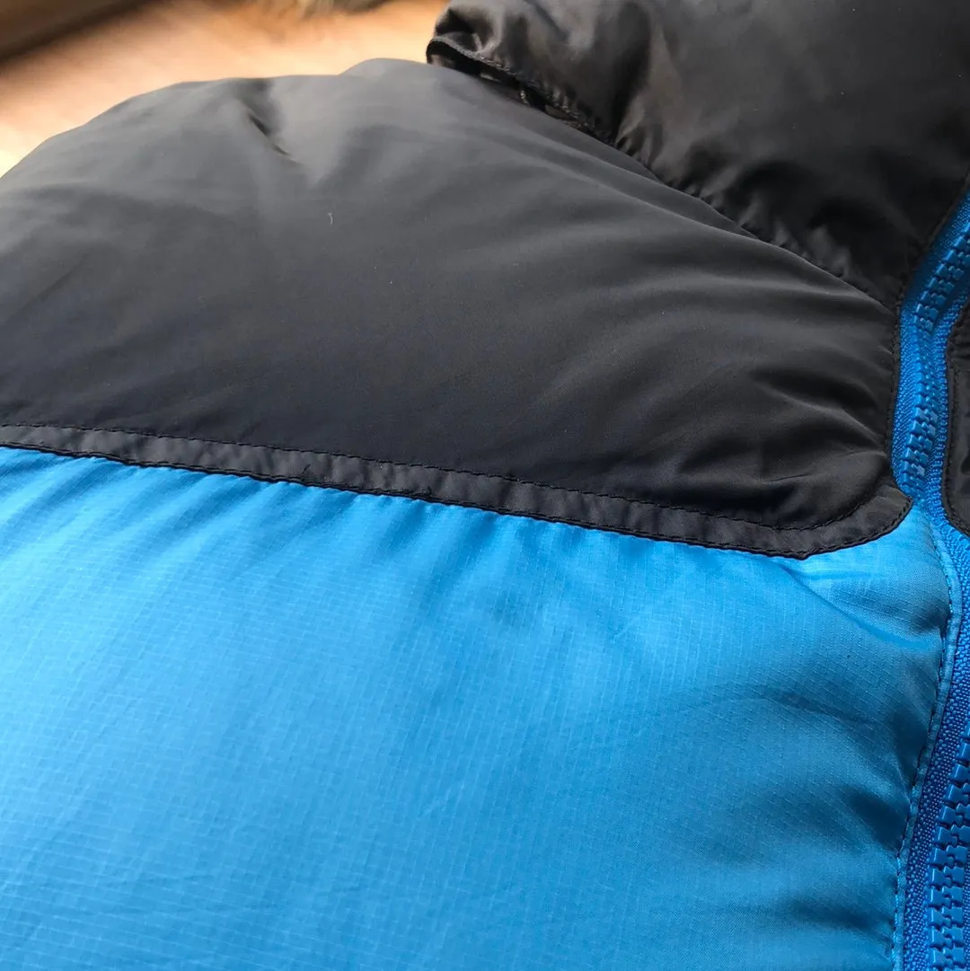 The North Face Nuptse 700 Blue Down Puffer Jacket Small